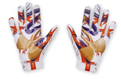 Details about  / Under Armour Gray Playmaker Full Finger All Purpose Football Gloves Youth Boy/'s